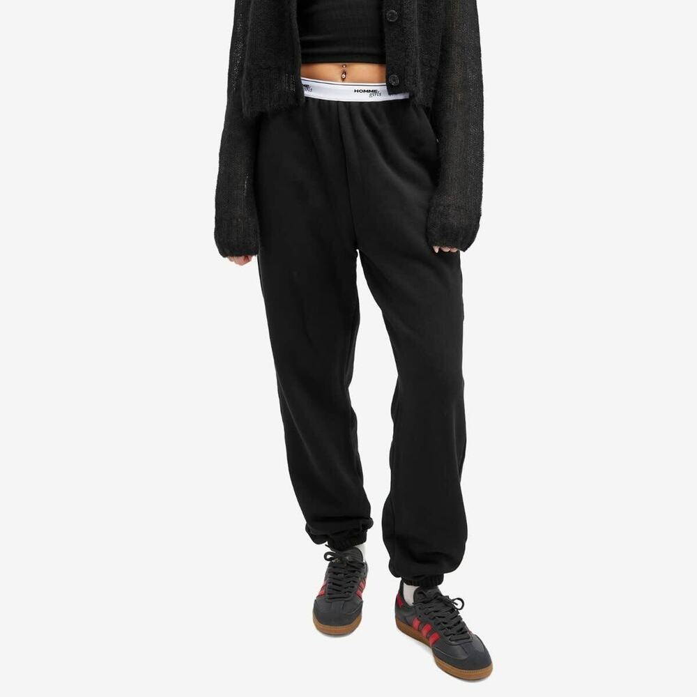 HommeGirls x Fruit Of The Loom Boxer Sweatpants Black Size XS 3355